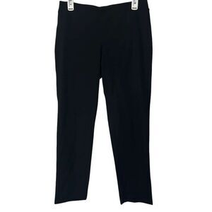 Eileen Fisher Slim Ankle Pull-On Pants Women Small Black Viscose